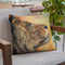 Lion Profile Throw Pillow By David Stribbling