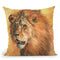 Lion I Throw Pillow By David Stribbling