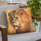 Lion I Throw Pillow By David Stribbling
