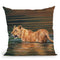 Lioness Water Throw Pillow By David Stribbling