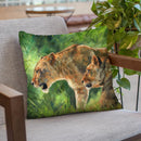Lionesses Throw Pillow By David Stribbling