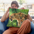 Lionesses Throw Pillow By David Stribbling
