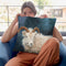 Mountain Goat I Throw Pillow By David Stribbling