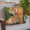 Pair Of Sumatran Tigers Throw Pillow By David Stribbling
