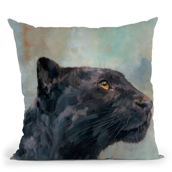 Panther Throw Pillow By David Stribbling