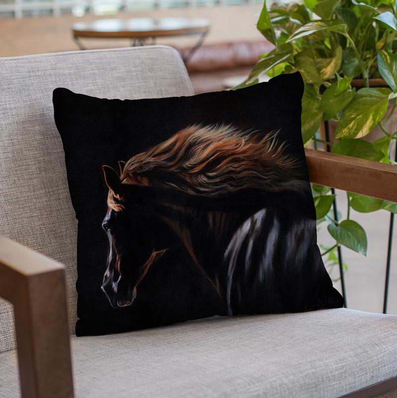 Peruvian Paso Throw Pillow By David Stribbling
