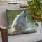 Polar Bear Splash Throw Pillow By David Stribbling