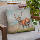 Red Deer I Throw Pillow By David Stribbling