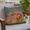 Red Deer Ii Throw Pillow By David Stribbling