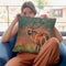 Red Deer Ii Throw Pillow By David Stribbling