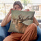 Red Deer Iii Throw Pillow By David Stribbling