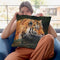 River Crossing I Throw Pillow By David Stribbling