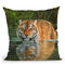 River Crossing Throw Pillow By David Stribbling