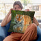 River Crossing Throw Pillow By David Stribbling