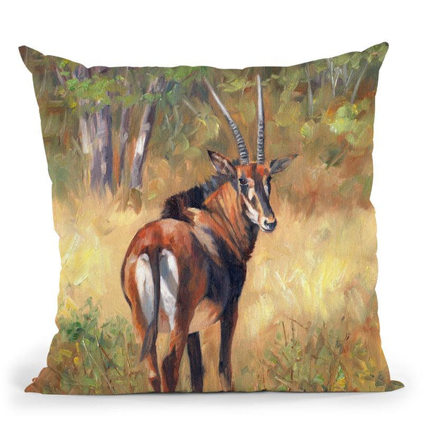Sable Throw Pillow By David Stribbling