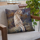Snow Leopard Ii Throw Pillow By David Stribbling