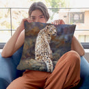 Snow Leopard Ii Throw Pillow By David Stribbling