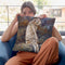 Snow Leopard Ii Throw Pillow By David Stribbling