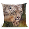 Snow Leopard Iv Throw Pillow By David Stribbling