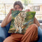 Snow Leopard Cub Throw Pillow By David Stribbling