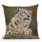 Snow Leopard Rock Throw Pillow By David Stribbling
