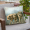 Three Wolves Throw Pillow By David Stribbling