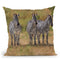 Three Zebras South Luangwa Throw Pillow By David Stribbling