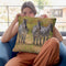 Three Zebras South Luangwa Throw Pillow By David Stribbling