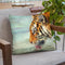 Tiger Drinking I Throw Pillow By David Stribbling