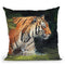 Tiger Ii Throw Pillow By David Stribbling
