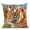 Tiger Iii Throw Pillow By David Stribbling
