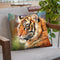 Tiger Iii Throw Pillow By David Stribbling