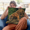 Tiger In Tree Throw Pillow By David Stribbling