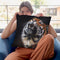 Tiger Looking Up Throw Pillow By David Stribbling