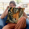 Tiger Portrait Ii Throw Pillow By David Stribbling