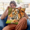 Tiger Study I Throw Pillow By David Stribbling