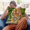Tiger V Throw Pillow By David Stribbling