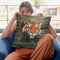 Tiger Water Swimming Throw Pillow By David Stribbling