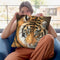 Tiger Xi Throw Pillow By David Stribbling