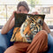 Tiger Viiii Throw Pillow By David Stribbling