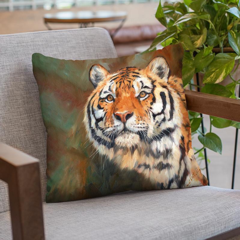 Tiger Vi Throw Pillow By David Stribbling