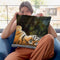 Tiger Back Throw Pillow By David Stribbling