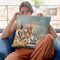 Tiger Cub Throw Pillow By David Stribbling