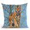 Tiger Dart Throw Pillow By David Stribbling