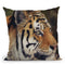 Tiger Portrait Throw Pillow By David Stribbling