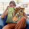Tiger Hunt Throw Pillow By David Stribbling