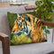 Tiger Profile Throw Pillow By David Stribbling