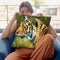 Tiger Profile Throw Pillow By David Stribbling