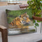 Tiger Water I Throw Pillow By David Stribbling
