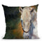 White Horse Throw Pillow By David Stribbling